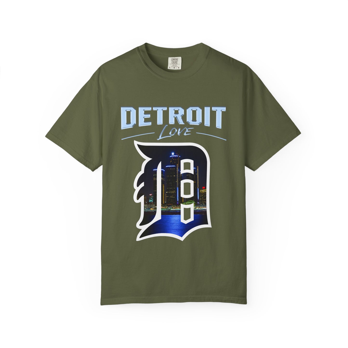 Detroit Love T-Shirt — City Skyline D Graphic Tee
